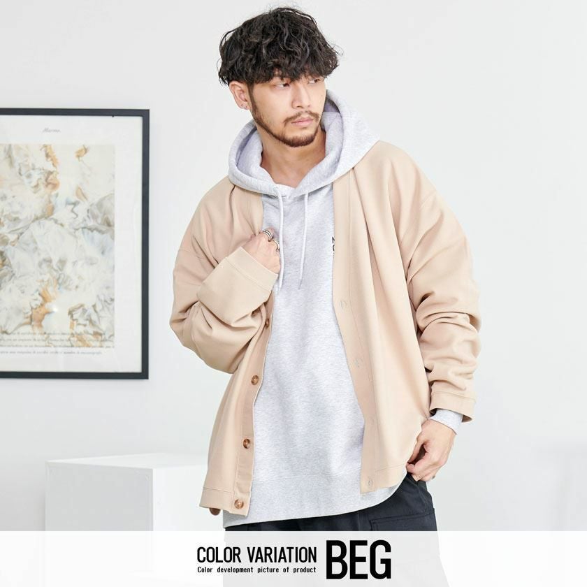 CavariA(キャバリア)ストレッチクレープVネックカーディガン/全3色