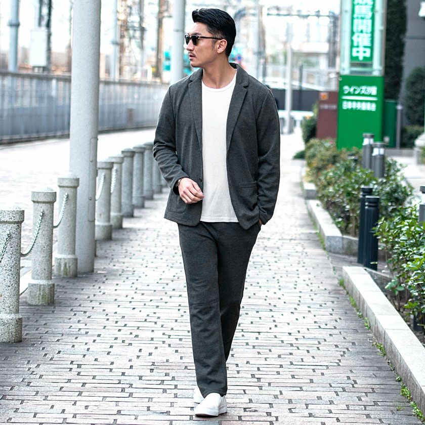 セットアップ メンズ VICCI(ビッチ)ポンチセットアップ+インナー付き