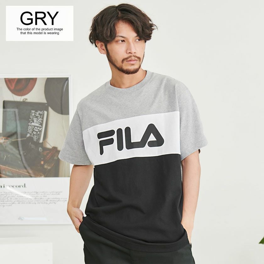 半袖Tシャツ メンズ FILA(フィラ)ロゴ切り替え半袖Tシャツ/全4色