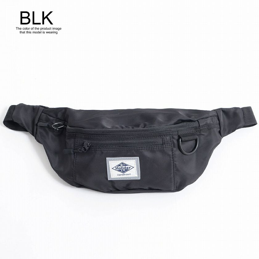 撥水ボディバッグ| メンズ 軽量 多収納 黒 美品 | 仕事 学生 ギフト ボディバッグ メンズ Bitter select(ビターセレクト)撥水ボディバッグ