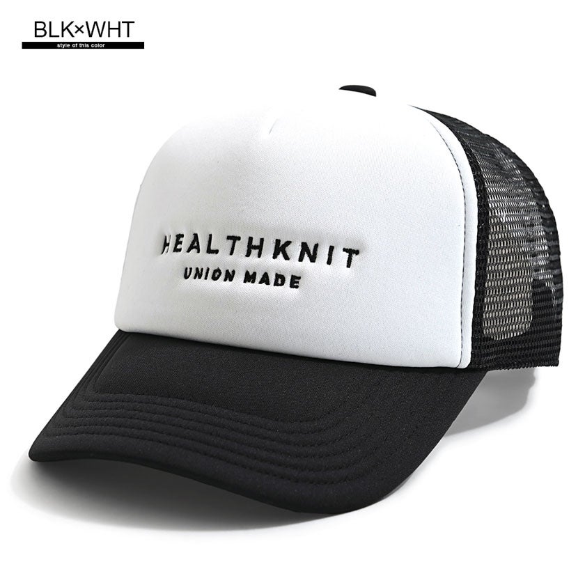 ハット メンズ Healthknit(ヘルスニット)ロゴ刺繍メッシュCAP/全4色