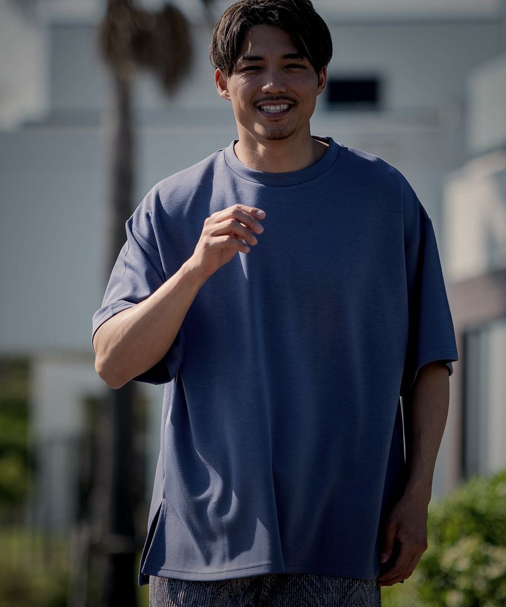 CavariA(キャバリア)ポンチサイドスリットTシャツ/全4色