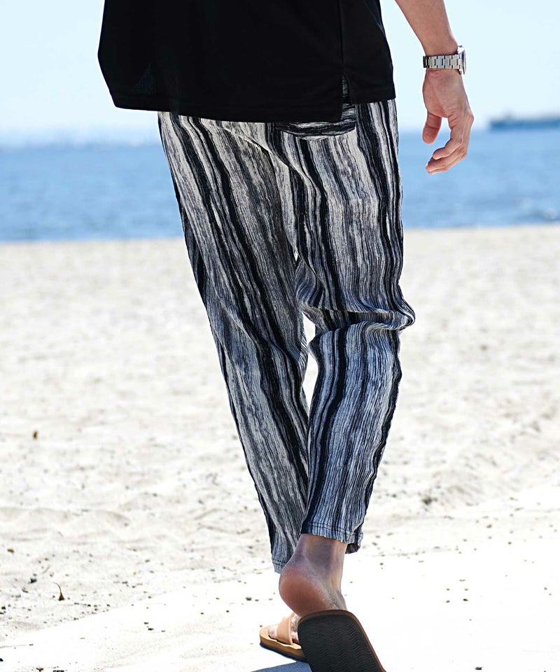 CavariA(キャバリア)柄プリーツイージーパンツ/全2色