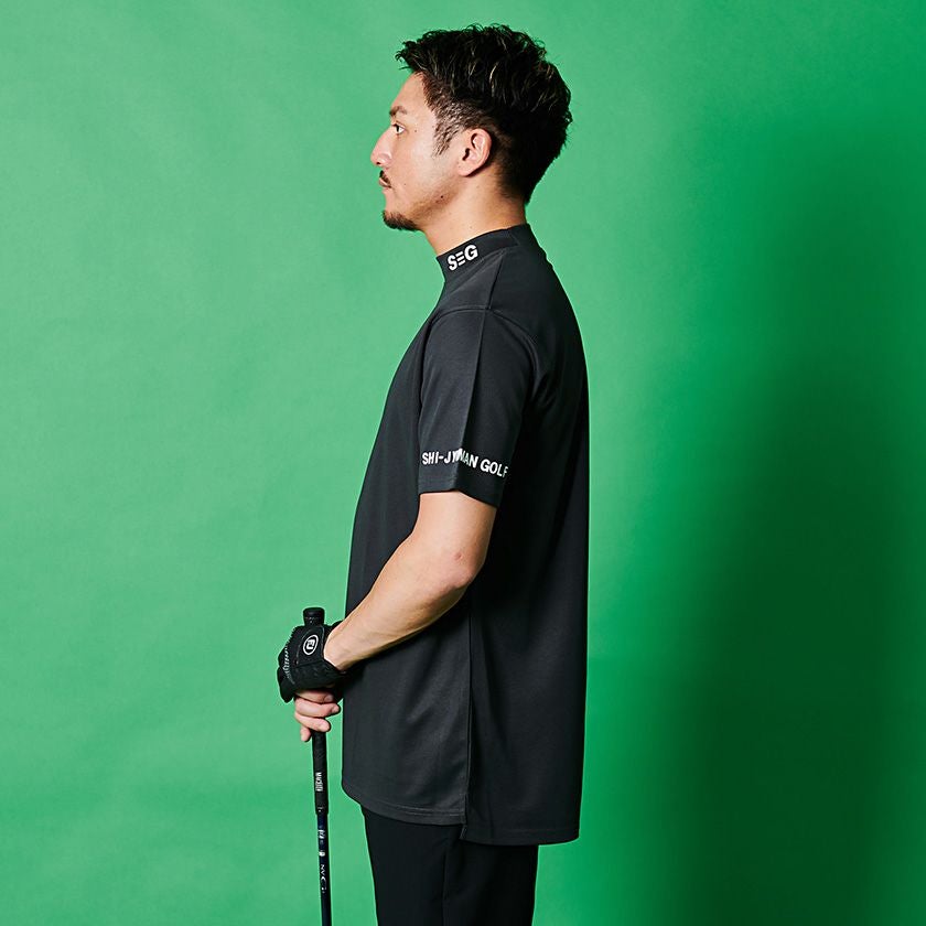 ジバンシーゴルフ　襟袖ニットTシャツ　焦茶 ジバンシーゴルフ 襟袖ニットTシャツ 焦茶 【公式通販】