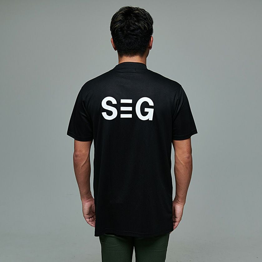 半袖Tシャツ メンズ SHI-JYOMAN GOLF(シジョマン)肩プリント半袖モック