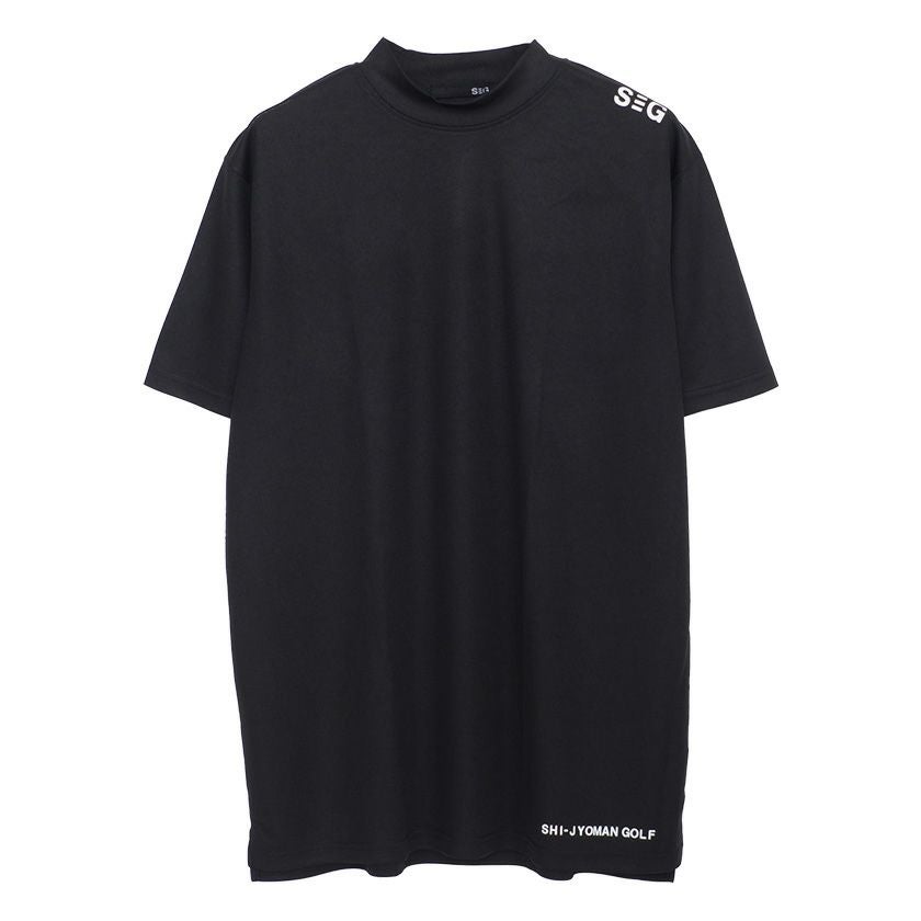 半袖Tシャツ メンズ SHI-JYOMAN GOLF(シジョマン)肩プリント半袖モック