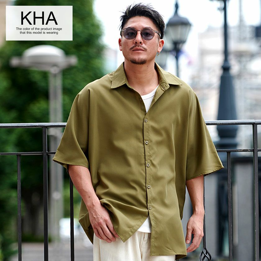  CavariA(キャバリア)オーバーサイズドルマンシャツ/全4色