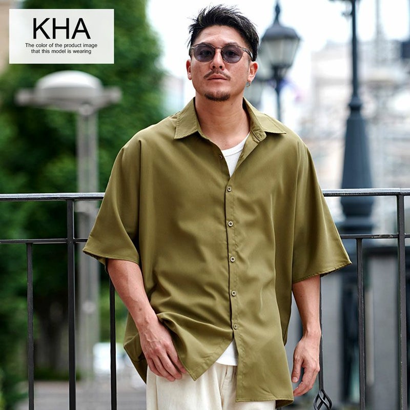  CavariA(キャバリア)オーバーサイズドルマンシャツ/全4色