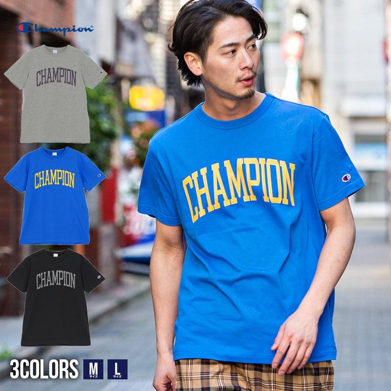Champion(チャンピオン)アーチロゴプリント半袖Tシャツ/全5色
