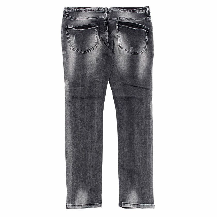 デニムパンツ メンズ CavariA(キャバリア)ダメージスキニーデニム