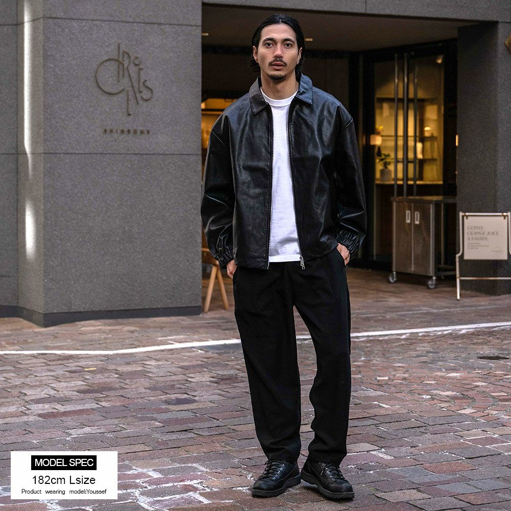 CavariA(キャバリア)オーバーサイズフェイクレザーブルゾン/全1色