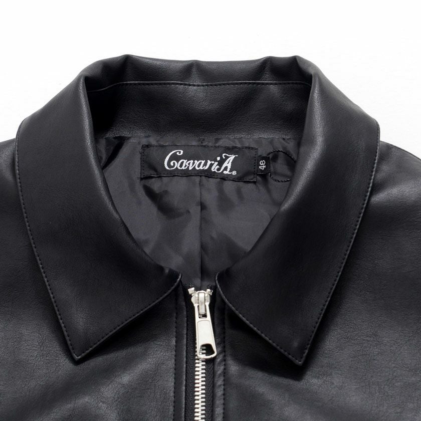 CavariA(キャバリア)オーバーサイズフェイクレザーブルゾン/全1色