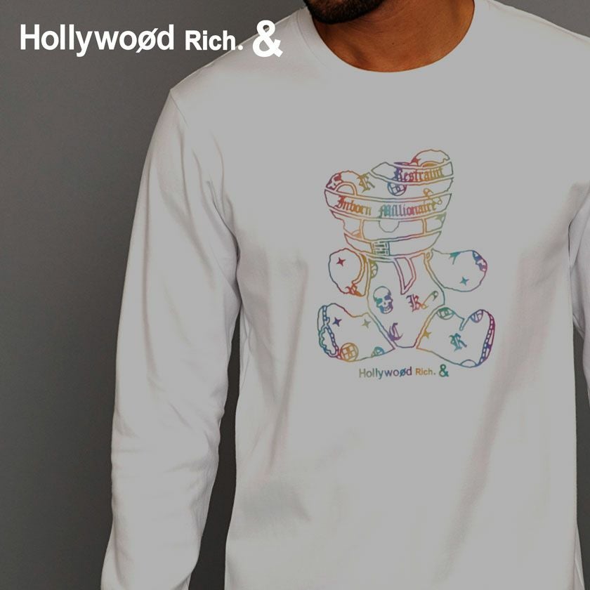 長袖Tシャツ メンズ Hollywood rich.&(ハリウッドリッチ)スムース
