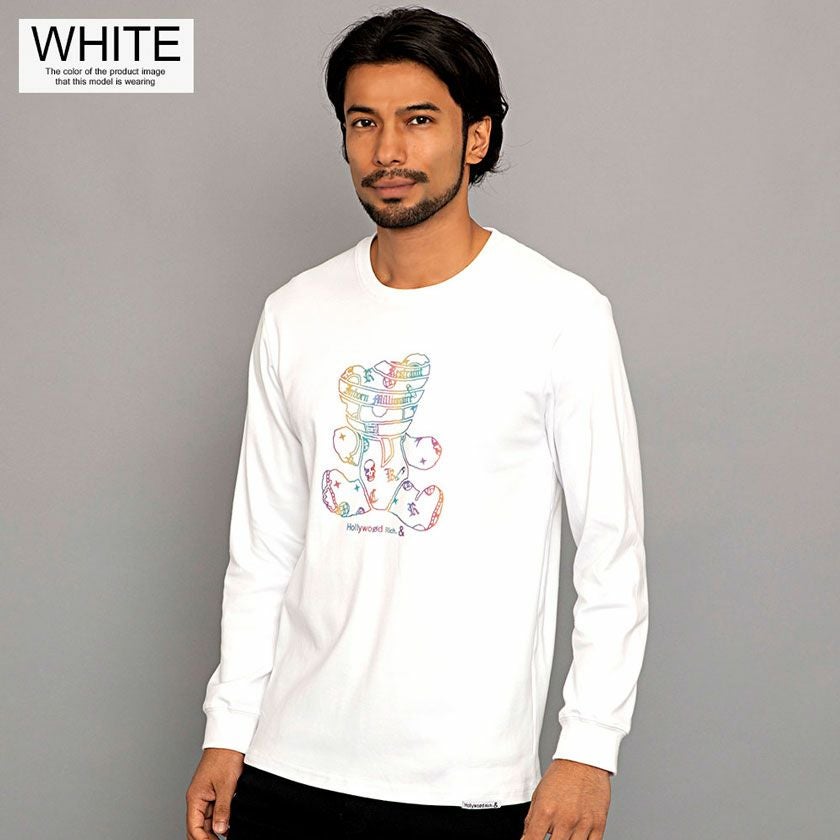 長袖Tシャツ メンズ Hollywood rich.&(ハリウッドリッチ)スムース