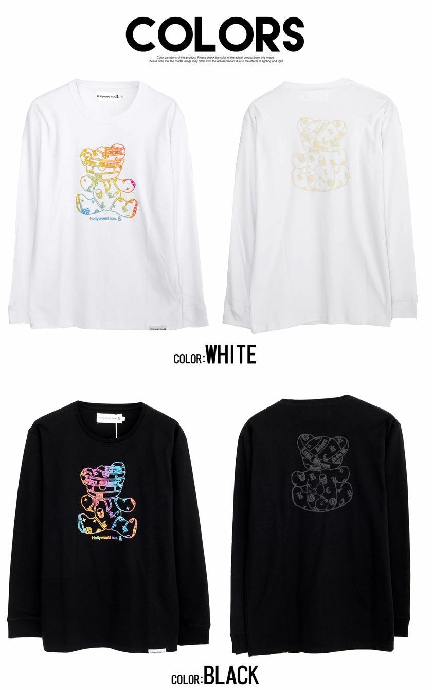 長袖Tシャツ メンズ Hollywood rich.&(ハリウッドリッチ)スムース