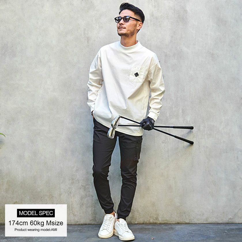 セットアップ メンズ C.V.R.A ストレッチ布帛長袖セットアップ/全2色