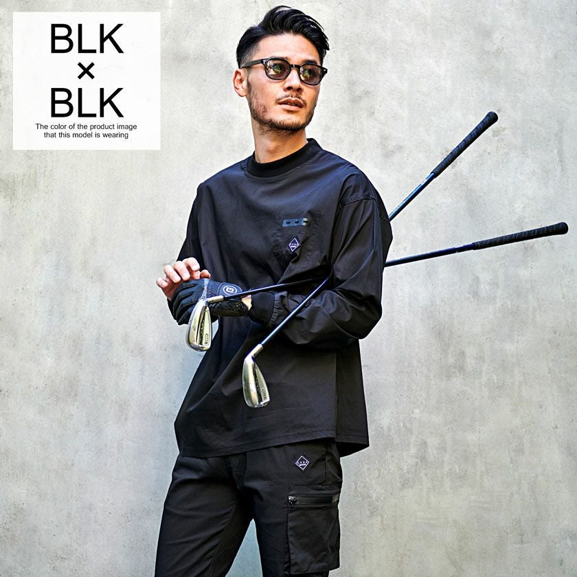 セットアップ メンズ C.V.R.A ストレッチ布帛長袖セットアップ/全2色