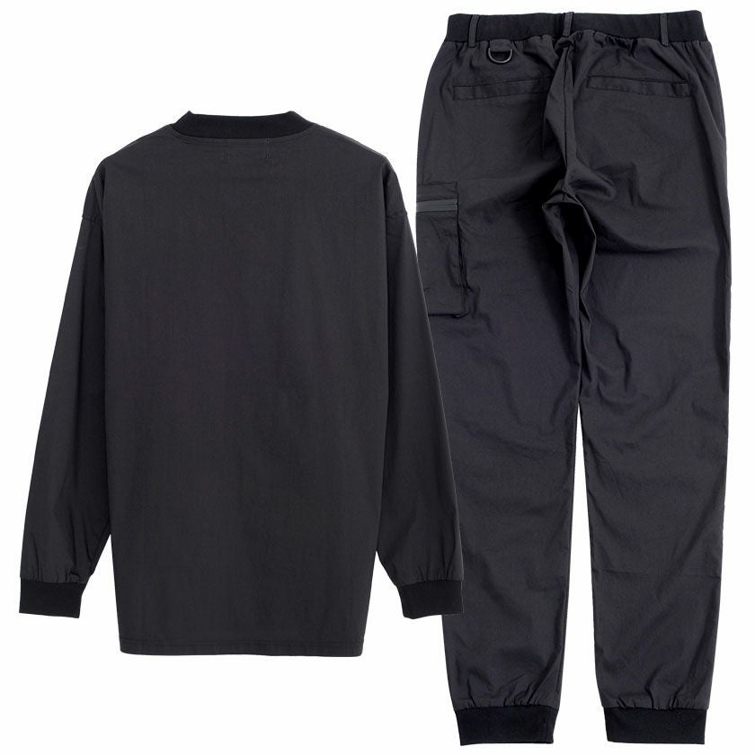 セットアップ メンズ C.V.R.A ストレッチ布帛長袖セットアップ/全2色