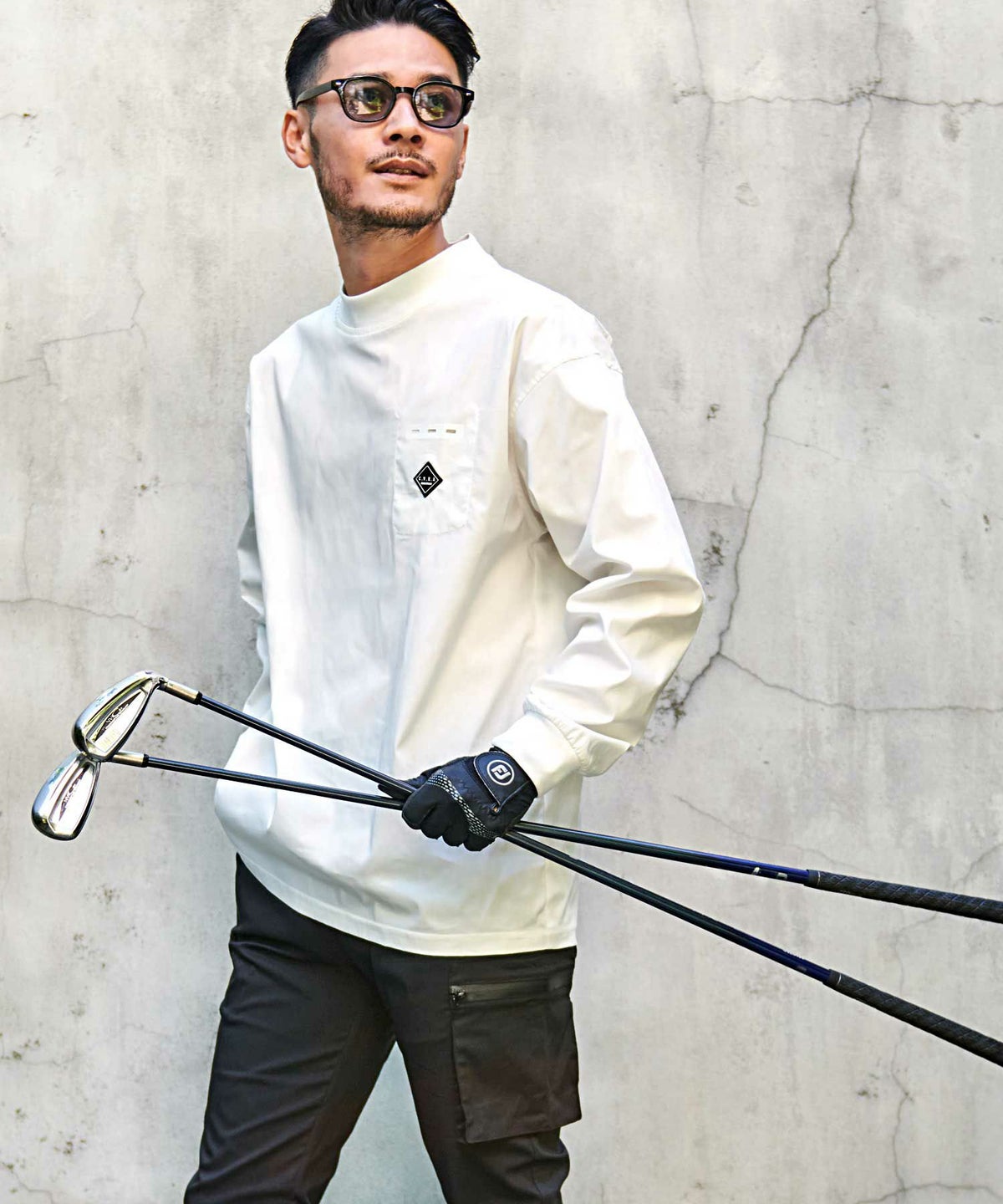 C.V.R.A(シーブイアールエー)ストレッチ布帛長袖セットアップ/全2色