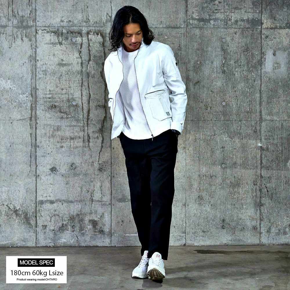 【ホワイト】ストレッチタフタ フルジップブルゾン <PEAFORMANCE> (MENS) PING APPAREL】ストレッチタフタ フルジップブルゾン ＜PEAFORMANCE
