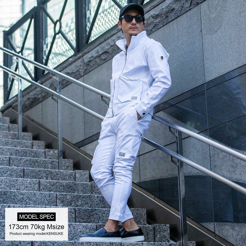 カーゴパンツ メンズ VIOLA(ヴィオラ)ストレッチリブ付きカーゴパンツ