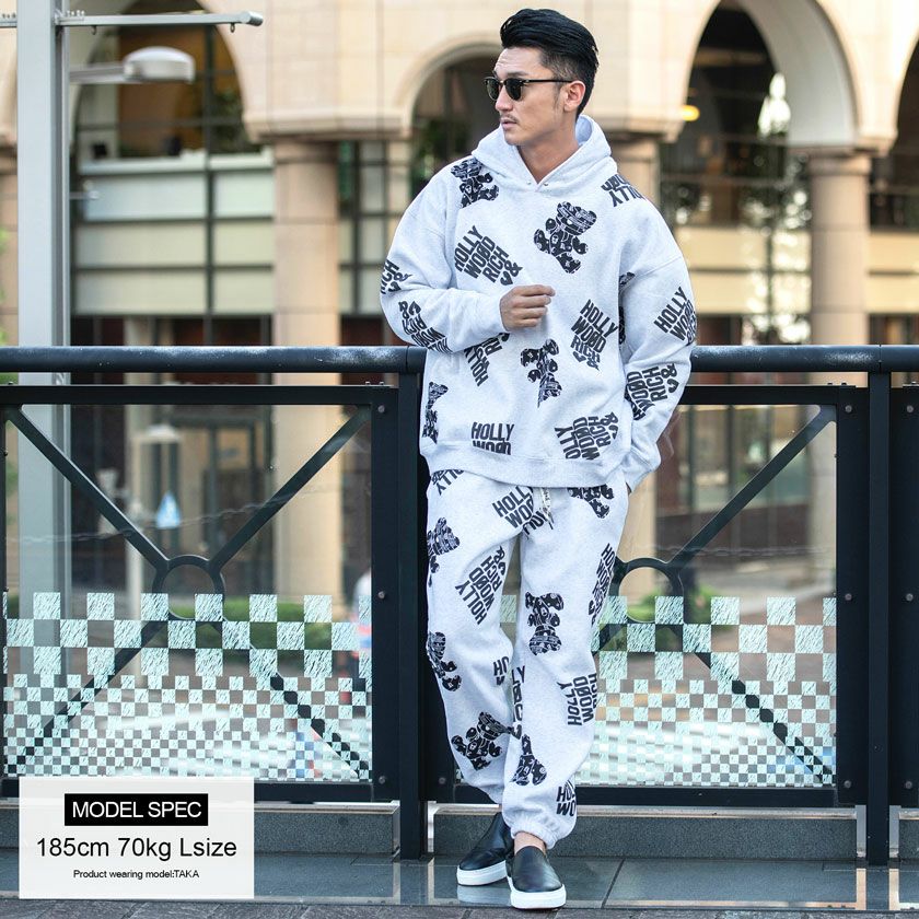 スウェットパンツ メンズ Hollywood rich.&(ハリウッドリッチ)裏起毛総