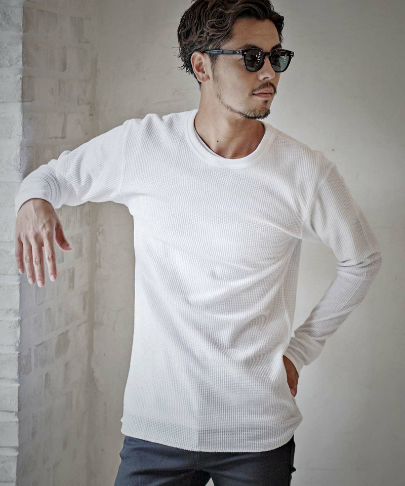 JEMORGAN LONG JOHNS(ジェーイーモーガンロングジョーンズ)サーマルクルーネック長袖Tシャツ/全7色