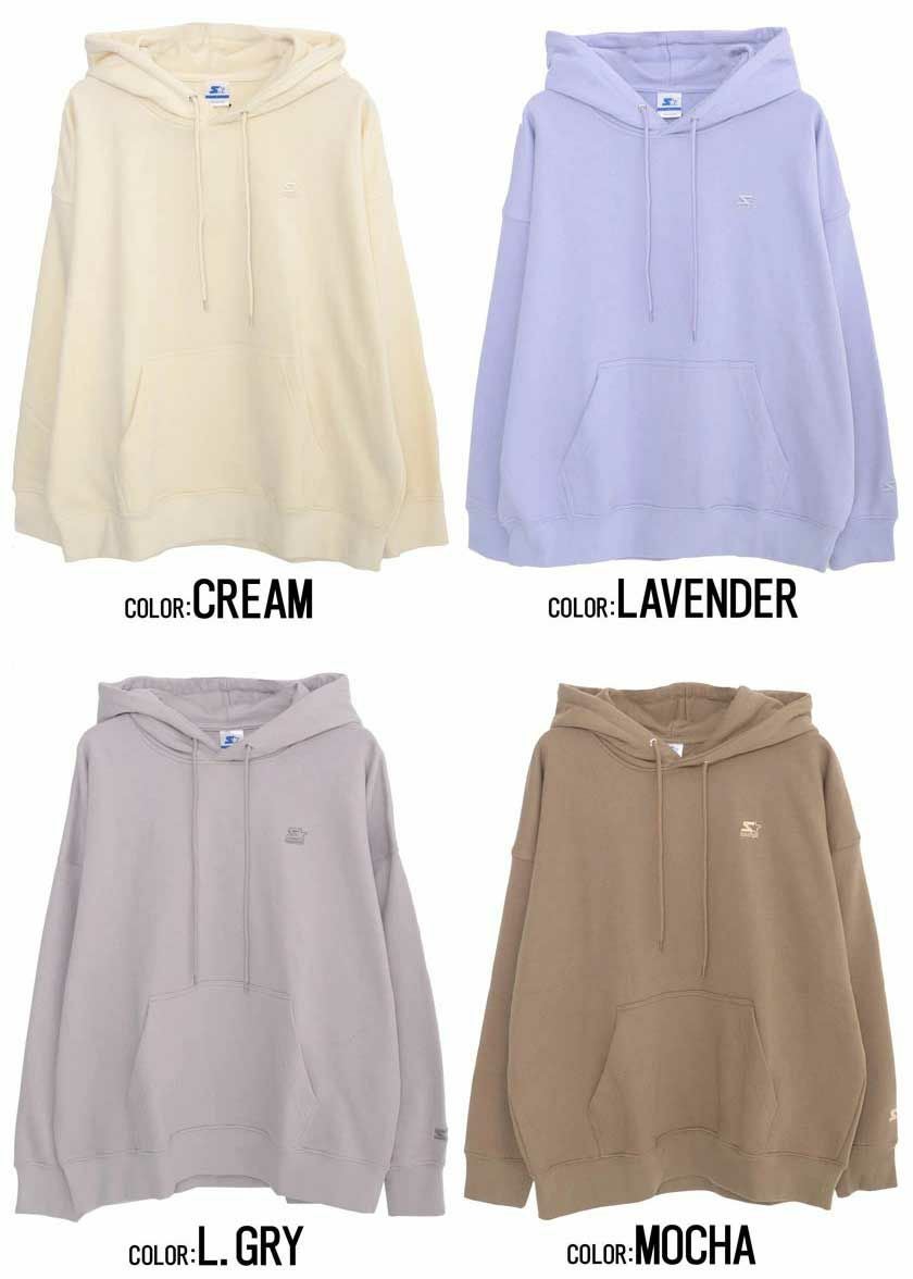 パーカー メンズ STARTER(スターター)BIG裏毛長袖プルパーカー/全8色