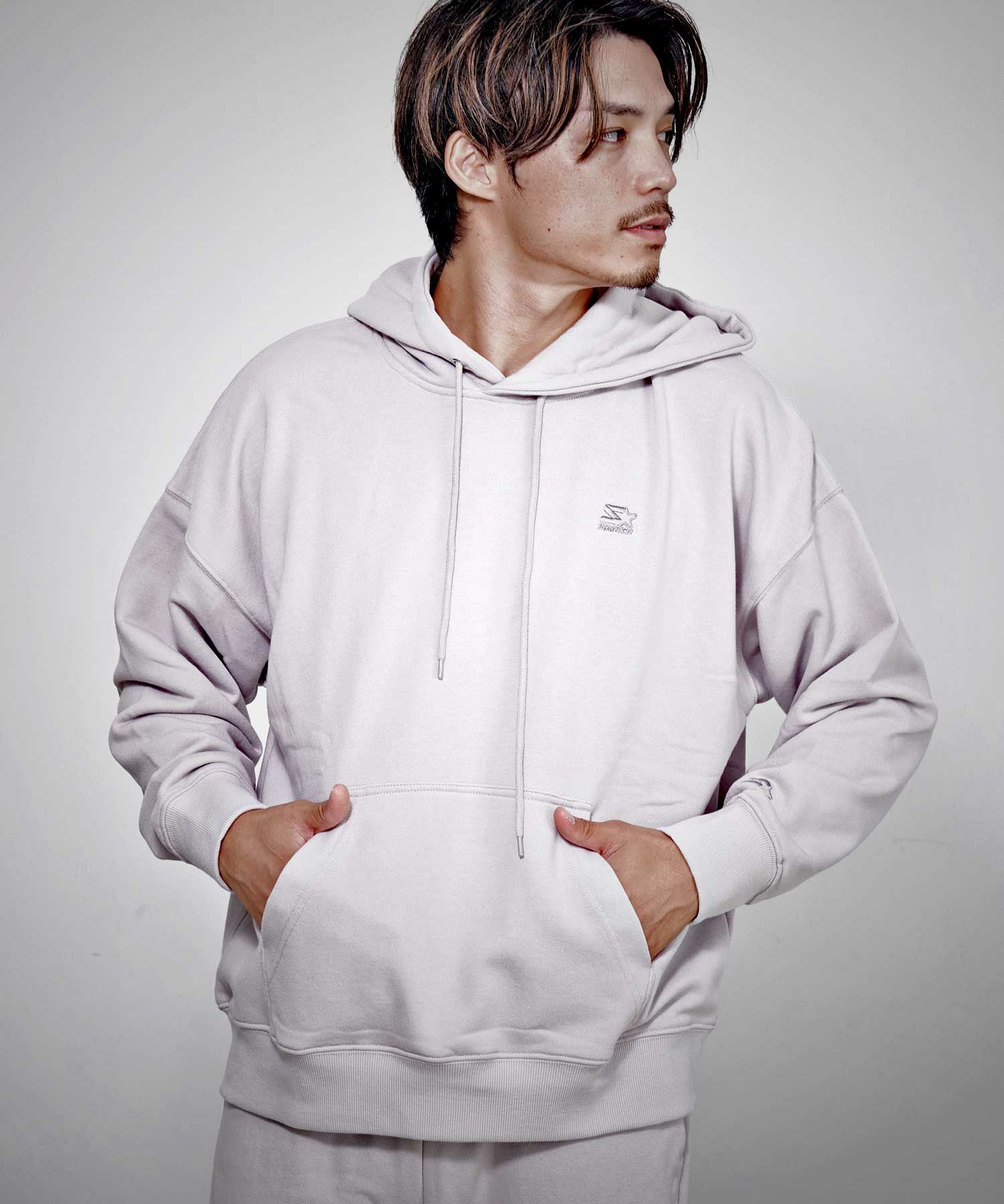 パーカー メンズ STARTER(スターター)BIG裏毛長袖プルパーカー/全8色