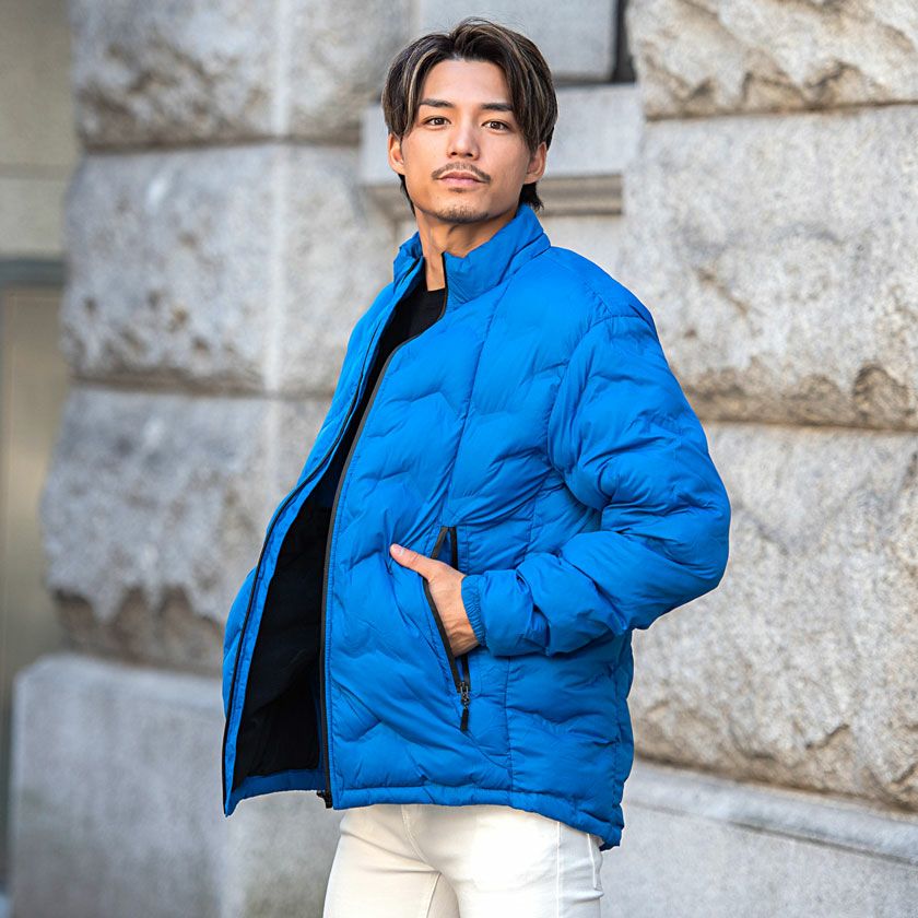 中綿ジャケット メンズ VICCI(ビッチ)デュスポ中綿圧着長袖ブルゾン/全4色