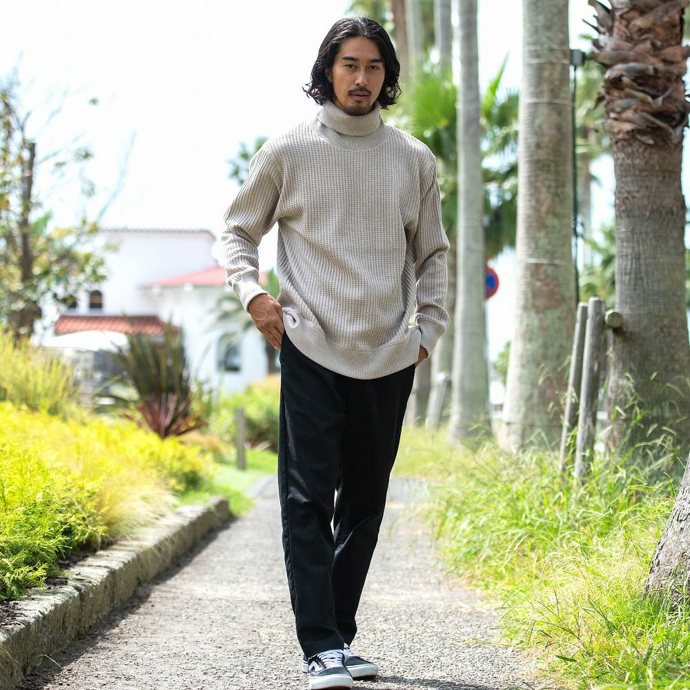 yingyang (インヤン)ワッフルクロストップ JEMORGAN LONG JOHNS(ジェーイーモーガンロングジョーンズ)ビッグ