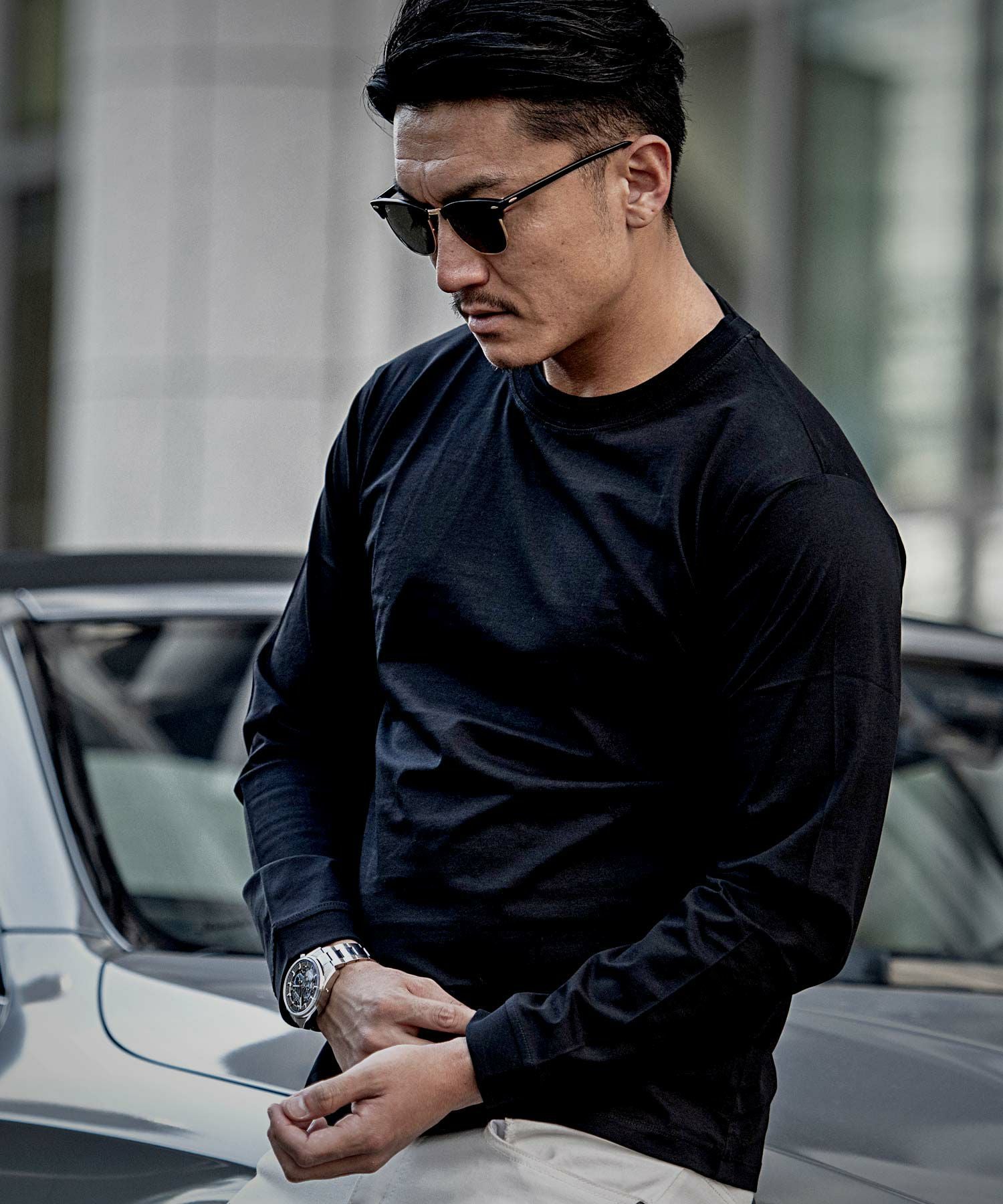 長袖Tシャツ メンズ SOMEDIFF(サムディフ)ラグジュアリー長袖