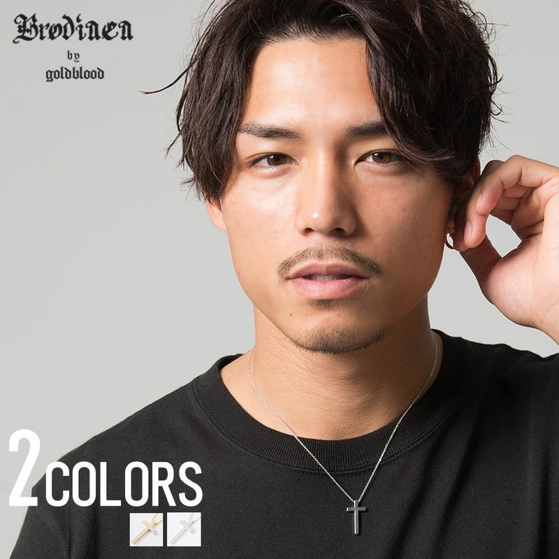 Brodiaea by goldblood(ブローディアバイゴールドブラッド)ブローディアカットクロスタイニーネックレス/全2色