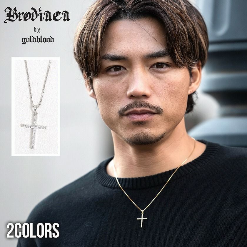 Brodiaea by goldblood(ブローディアバイゴールドブラッド)ベネチアクロスタイニーネックレス/全2色