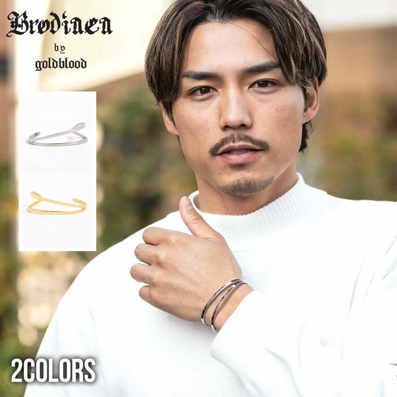 Brodiaea by goldblood(ブローディアバイゴールドブラッド)ダブルアーチバングル/全2色