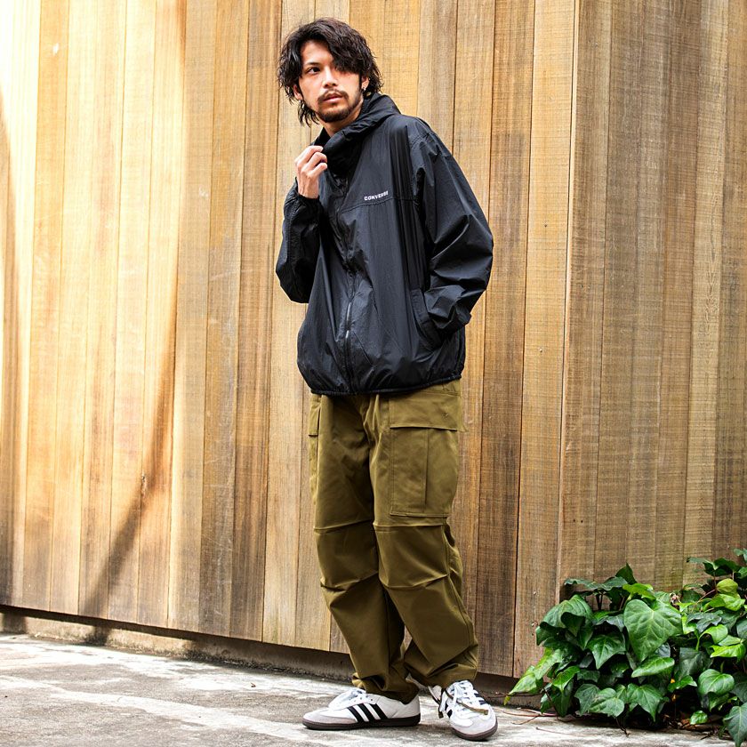 ジップパーカー メンズ CONVERSE(コンバース)ポケッタブルパーカー/全7色