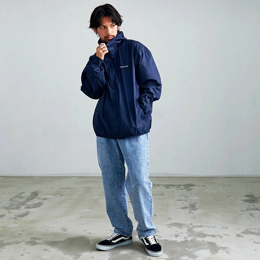 ジップパーカー メンズ CONVERSE(コンバース)ポケッタブルパーカー/全7色