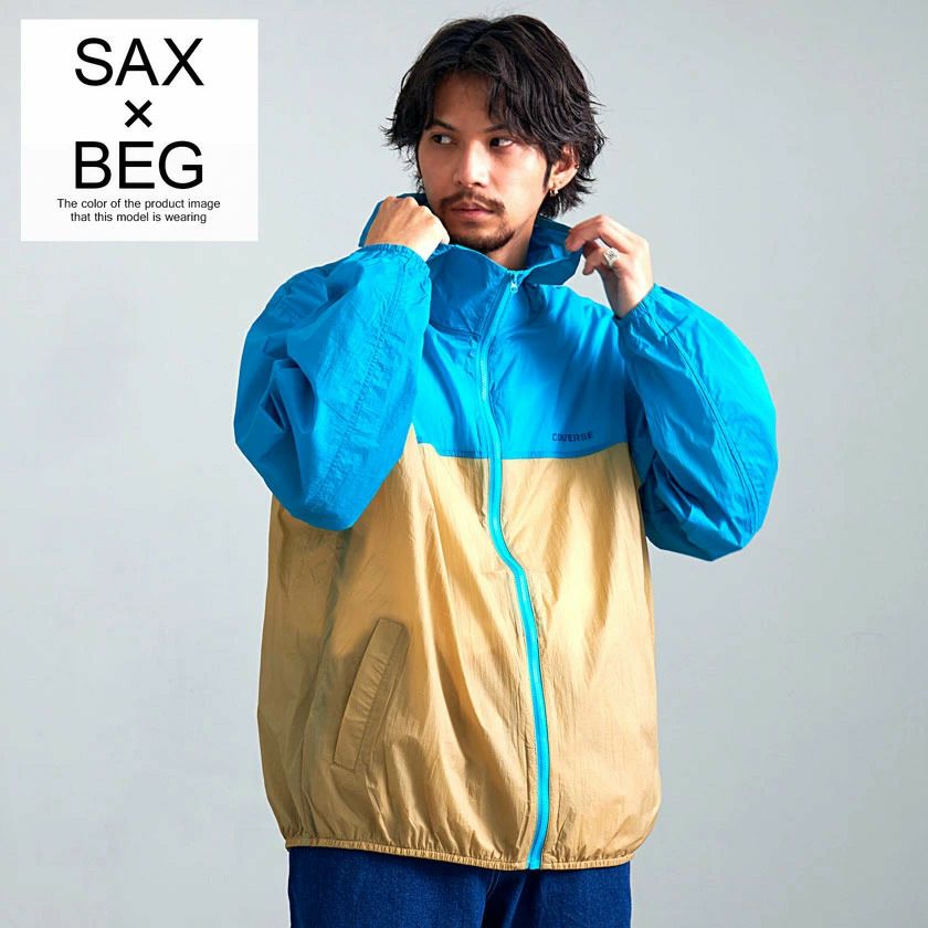 ジップパーカー メンズ CONVERSE(コンバース)ポケッタブルパーカー/全7色