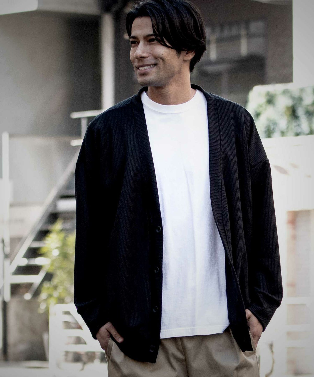 CavariA(キャバリア)ビッグ長袖カーディガン/全3色