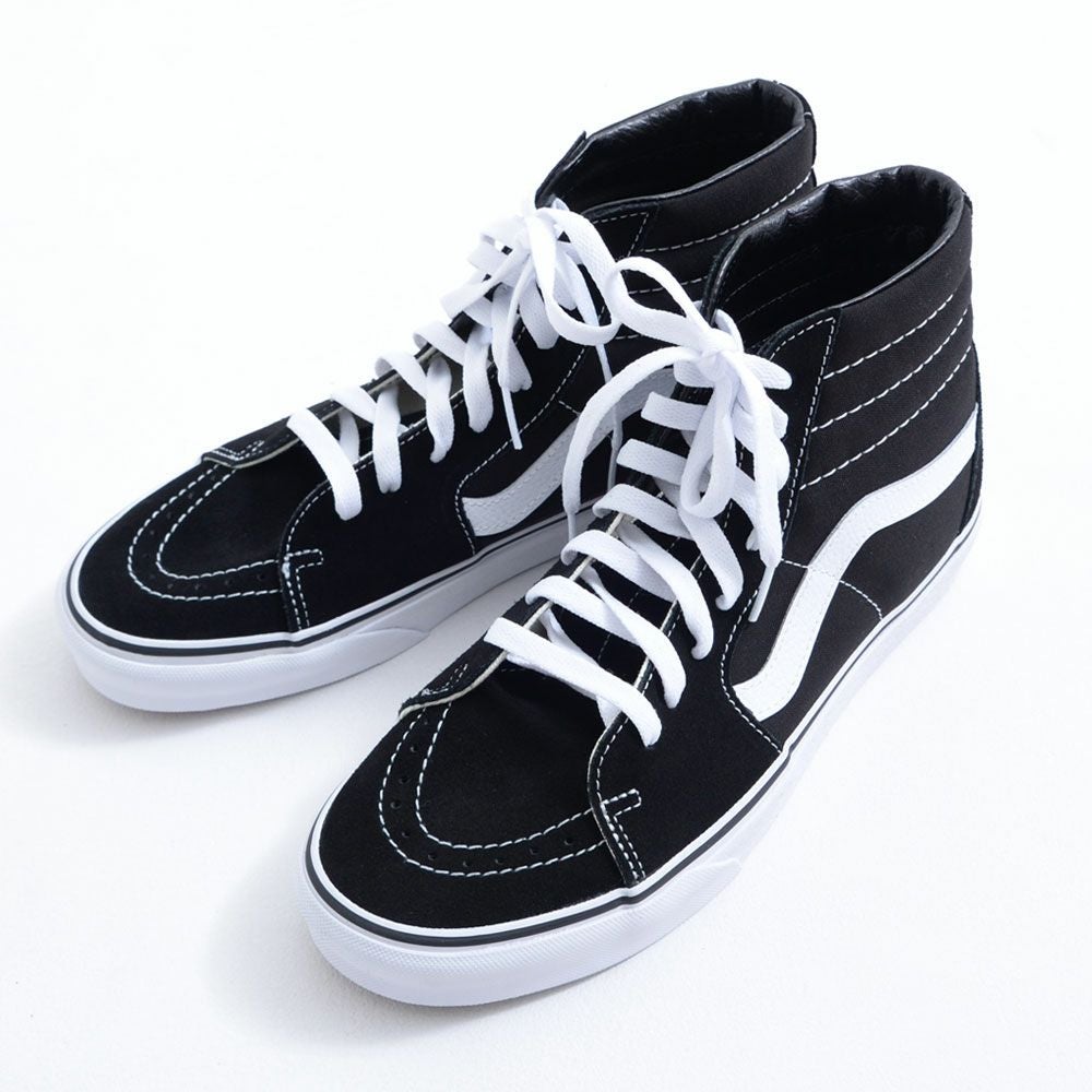 スニーカー メンズ VANS(バンズ)SK8-Hi Black/Black/White/全1色