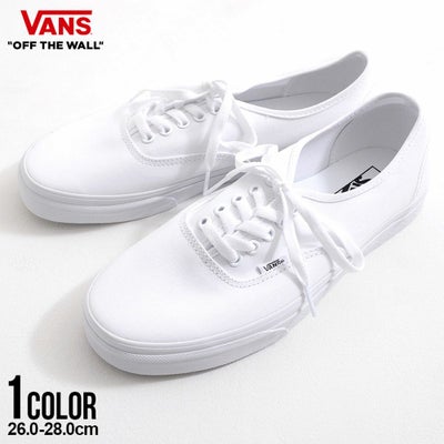 スニーカー メンズ VANS(バンズ)Authentic True White/全1色