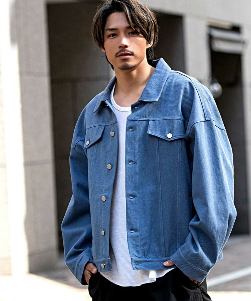 CavariA(キャバリア)オーバーサイズ長袖Gジャン/全4色