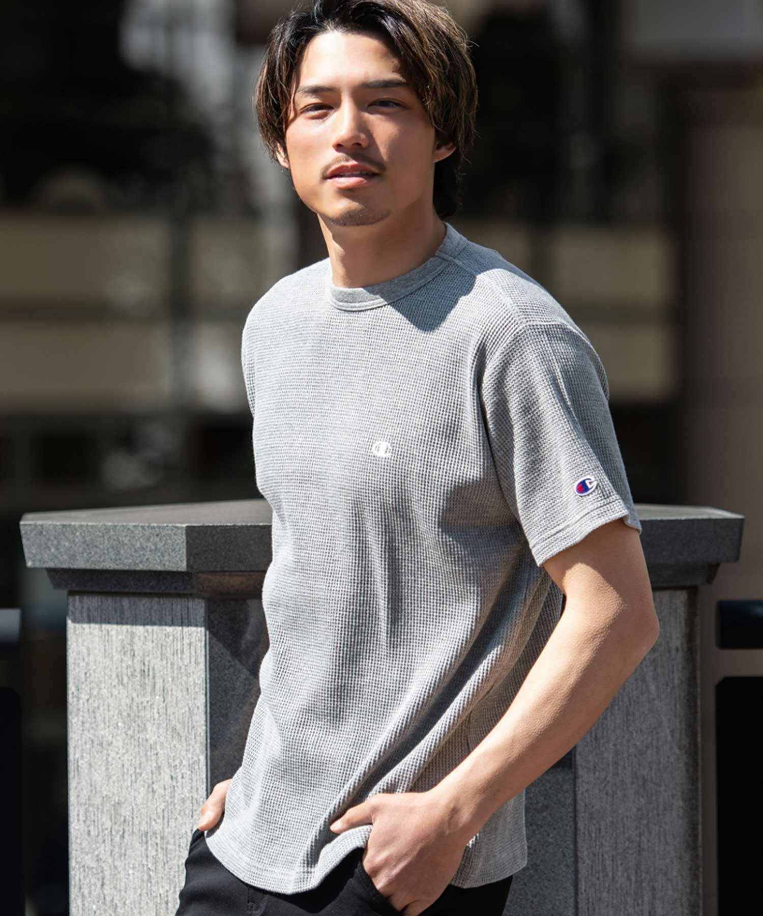 半袖Tシャツ メンズ Champion(チャンピオン)SHORT SLEEVE サーマル半袖