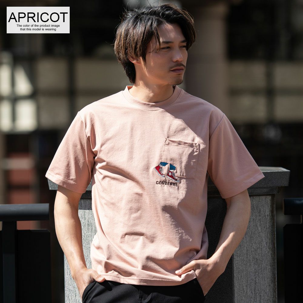 半袖Tシャツ メンズ CONVERSE(コンバース)アムンゼンポケットまたぎ