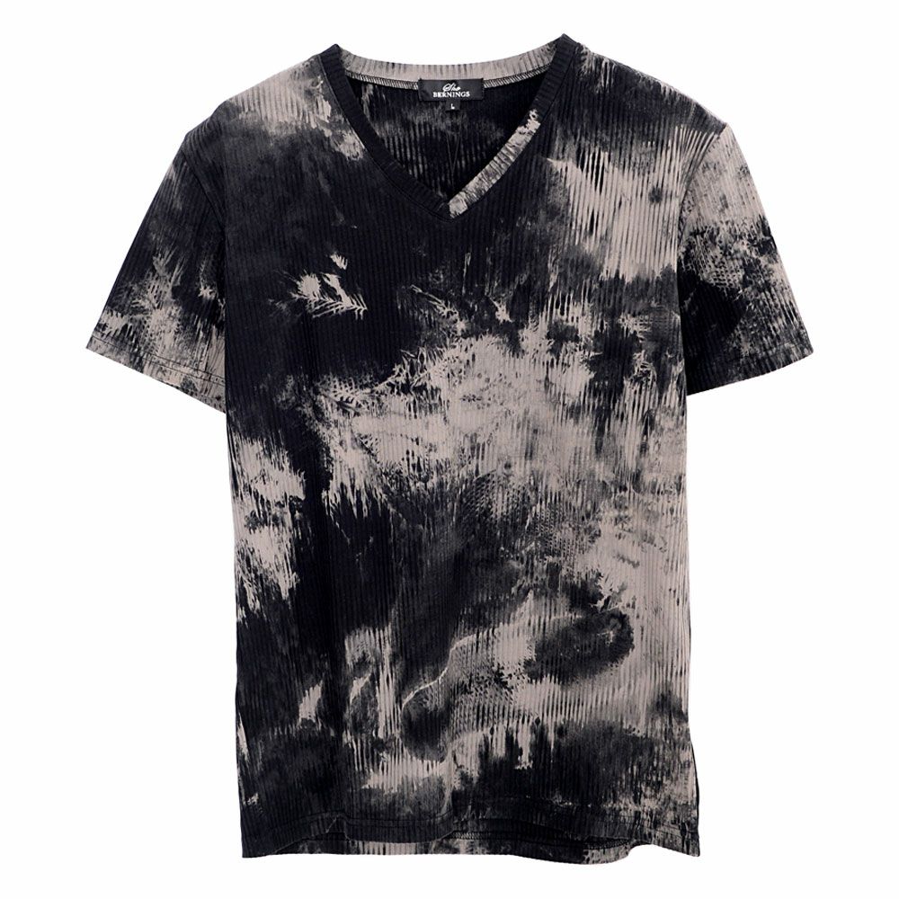 半袖Tシャツ メンズ Bernings Sho(バーニングショウ)ムラ染めテレコ
