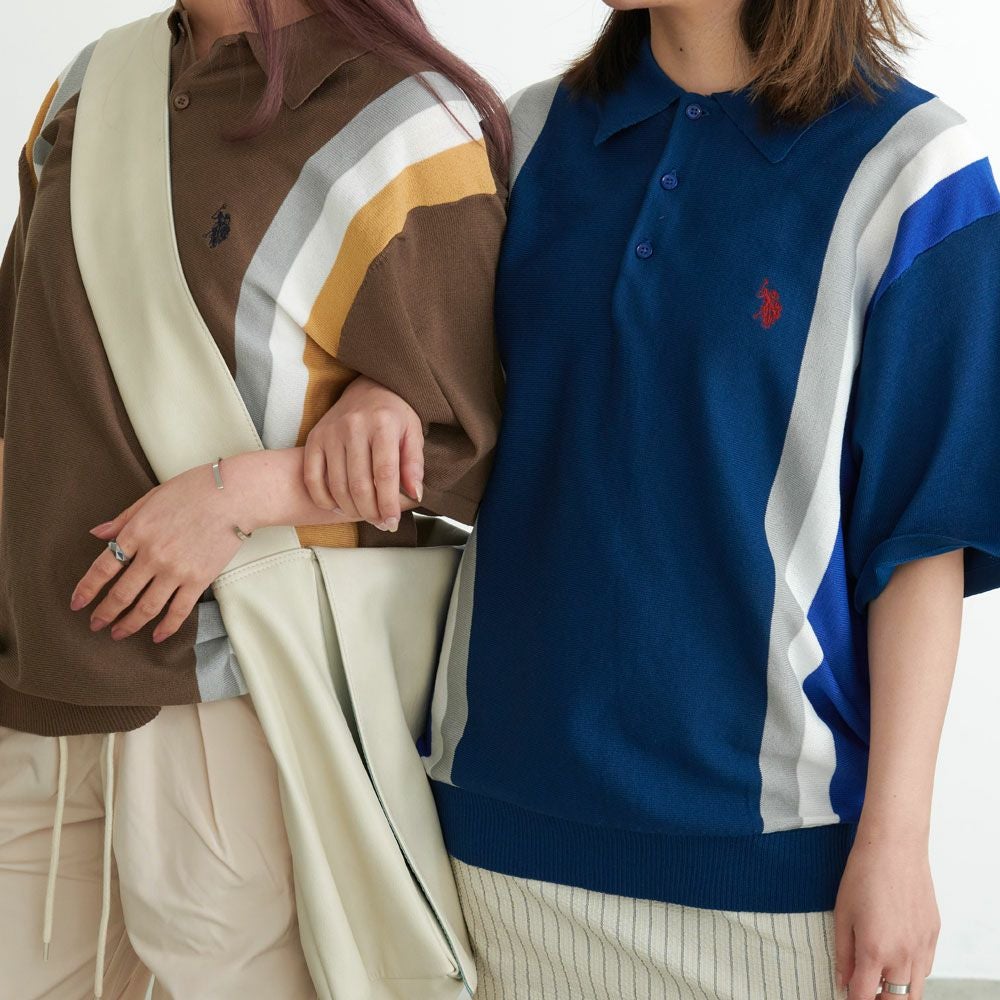 ポロシャツ メンズ U.S. POLO ASSN.(ユーエスポロアッスン)ニット半袖
