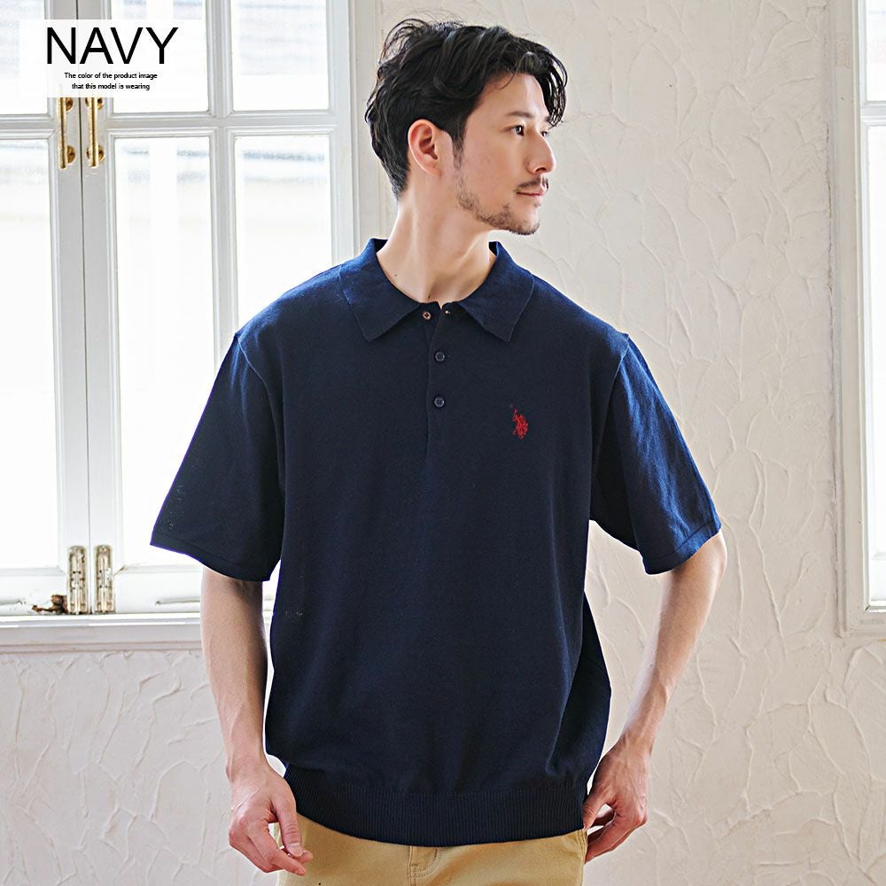 ポロシャツ メンズ U.S. POLO ASSN.(ユーエスポロアッスン)ニット半袖