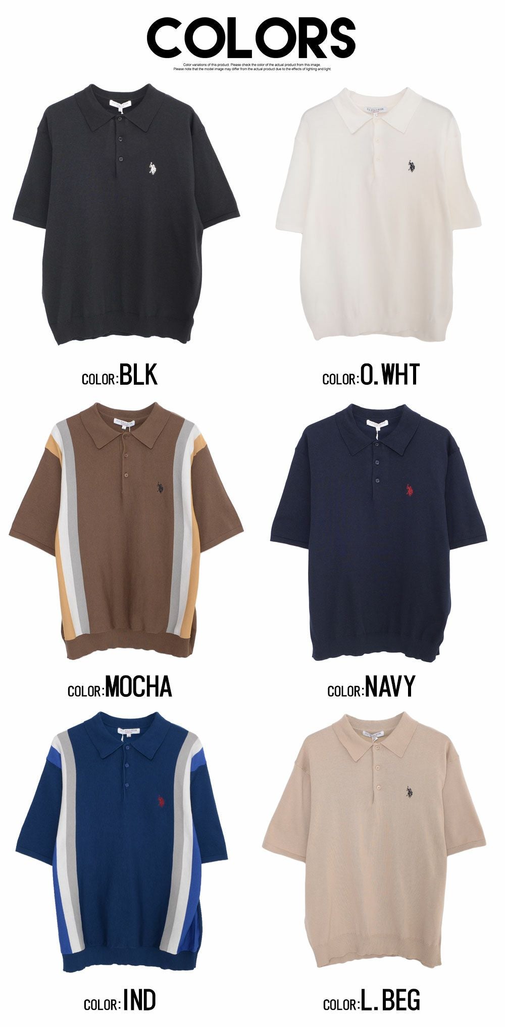 ポロシャツ メンズ U.S. POLO ASSN.(ユーエスポロアッスン)ニット半袖