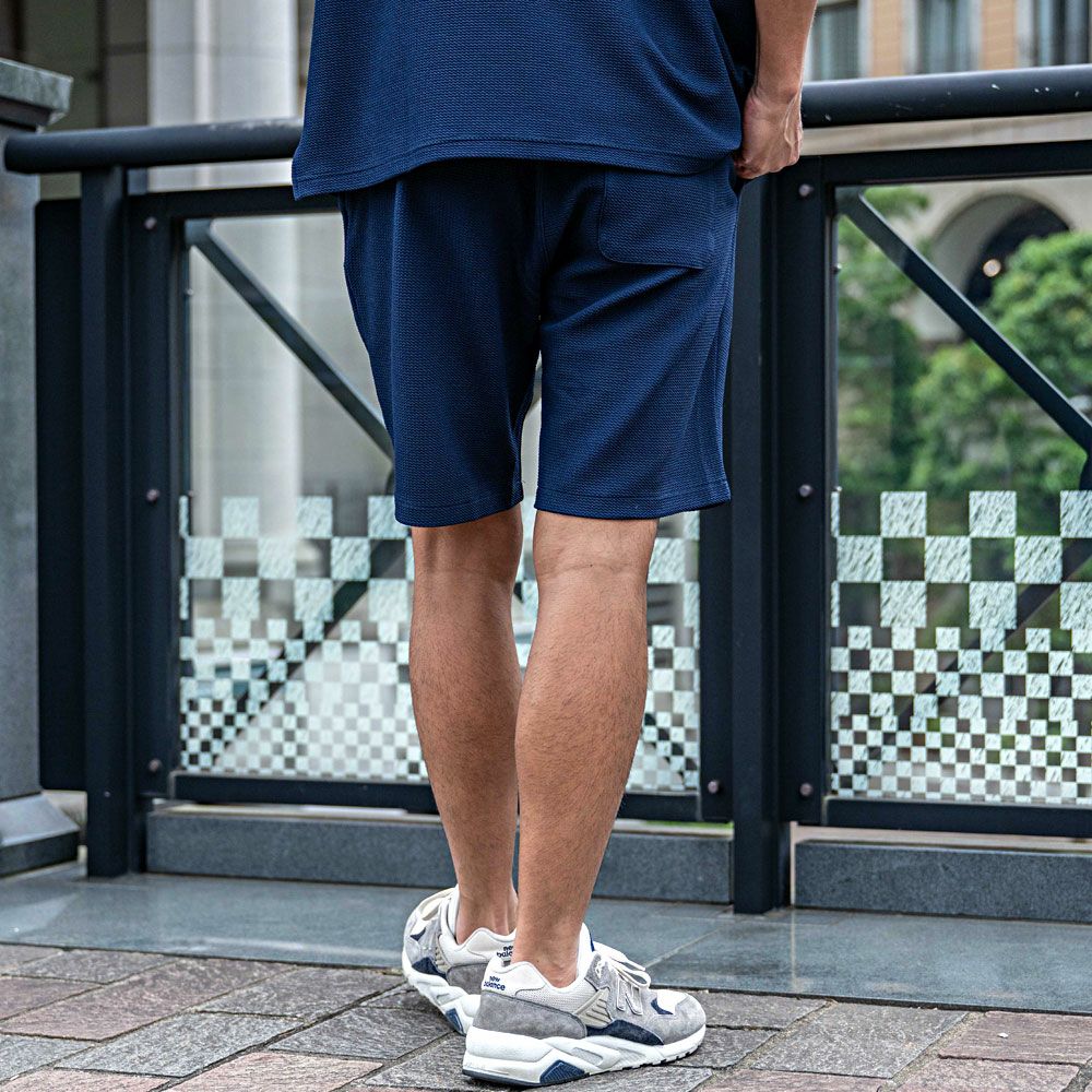 ハーフパンツ メンズ CavariA(キャバリア)ドライタッチストレッチ