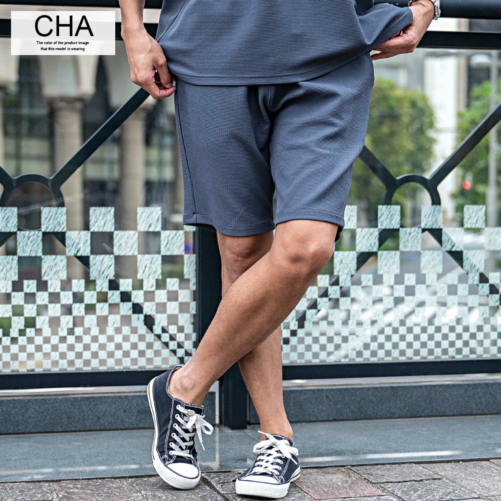 ハーフパンツ メンズ CavariA(キャバリア)ドライタッチストレッチ
